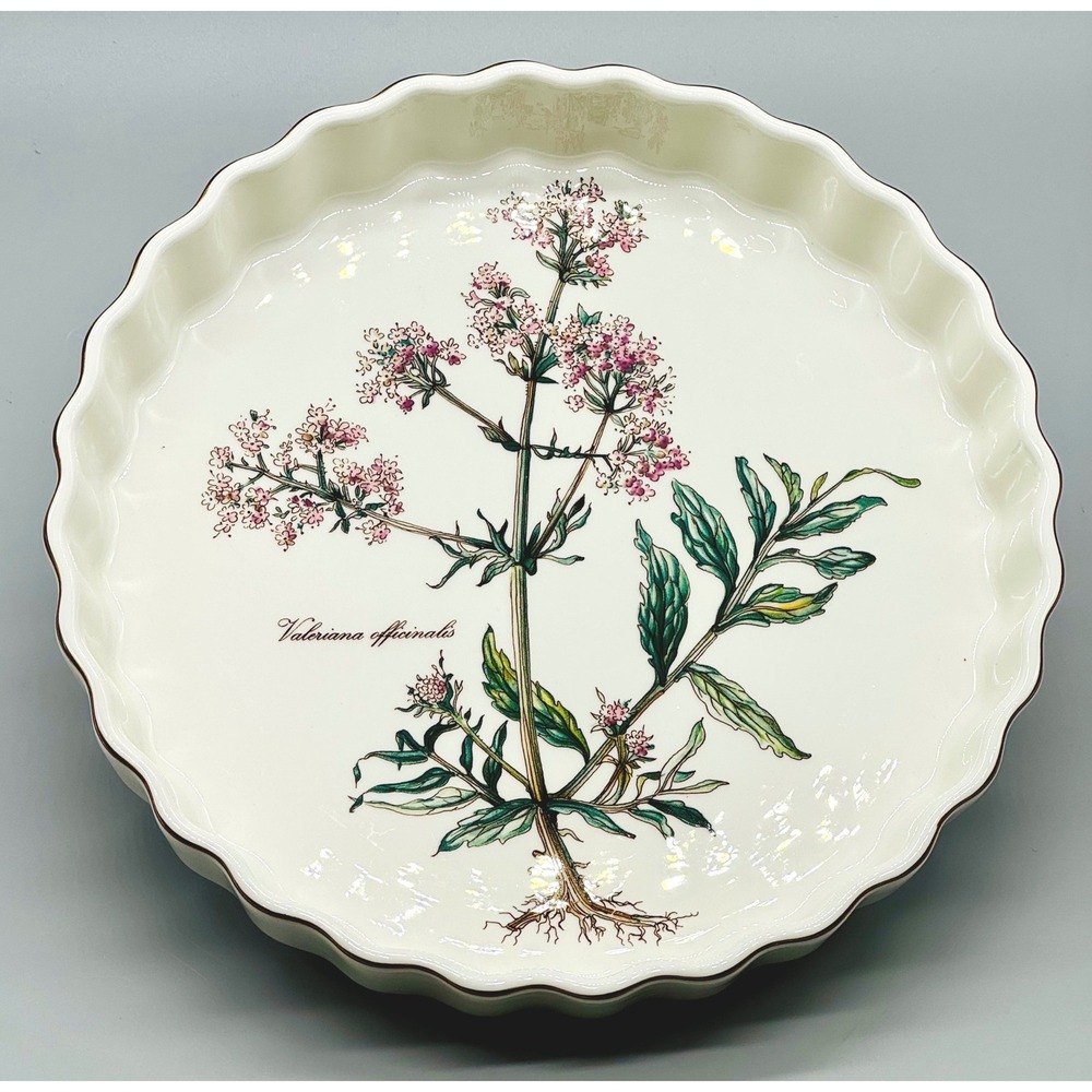 Villeroy Boch Botanica Quiche Tart Dish Valeriana Officinalis Floral Fluted